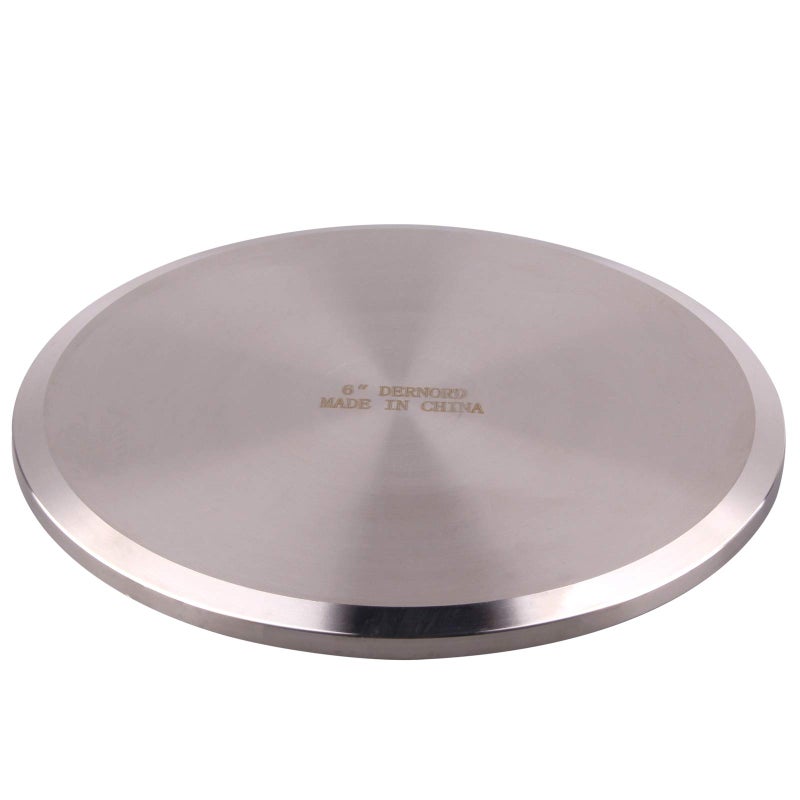 DERNORD Stainless Steel 304 Sanitary Fitting Clamp End Cap fits Tri-Clamp Ferrule Flange (6" (152mm) Tube OD) - Image 2